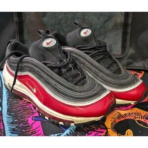 Nike Air Max 97 SE Grade School GS Black Varsity Red Silver FB3245-001